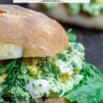 pin image 1 for avocado egg salad.