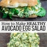 pin image 3 for avocado egg salad.