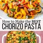 Pin image 3 for Chorizo pasta.