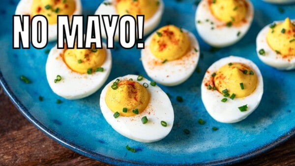 video for healthy deviled eggs.