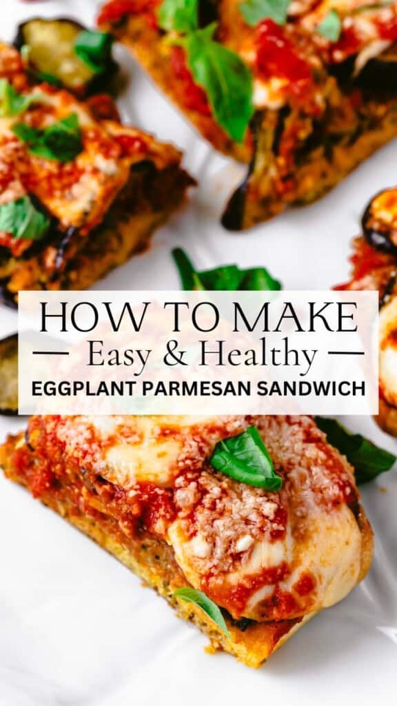 OpenFaced Eggplant Parmesan Sandwich The Mediterranean Dish