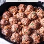 pin image 1 for lamb meatballs.