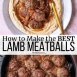 pin image 3 for lamb meatballs.