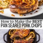 pin image 3 for pan seared pork chops.