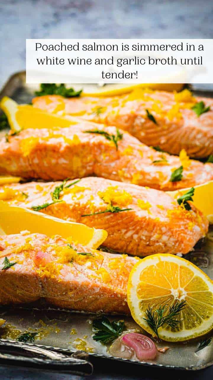 Simple Poached Salmon - The Mediterranean Dish