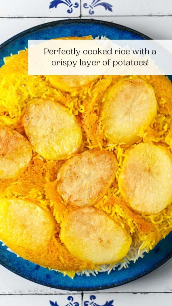 Persian Rice With Potato Tahdig The Mediterranean Dish
