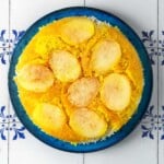 Overhead shot of Persian Rice with Potato Tahdig.