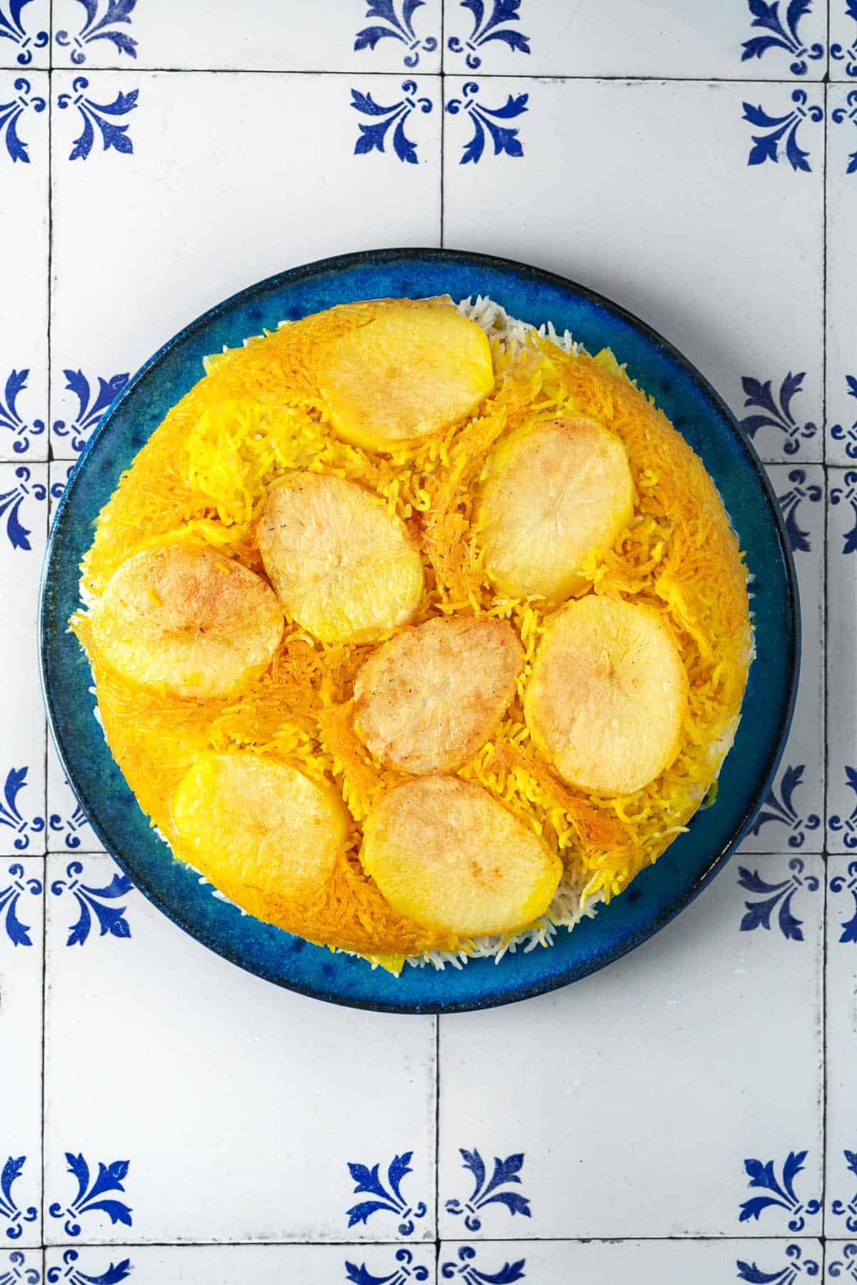 Persian Rice with Potato Tahdig