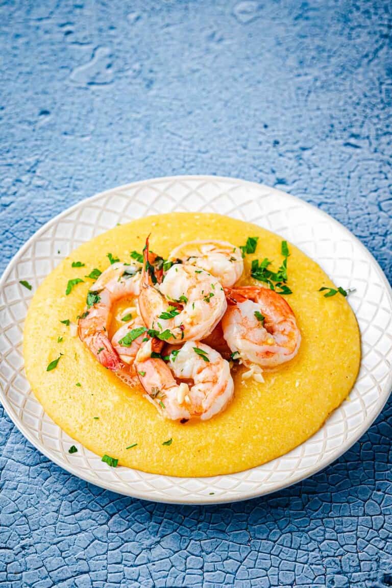 Shrimp and Polenta The Mediterranean Dish