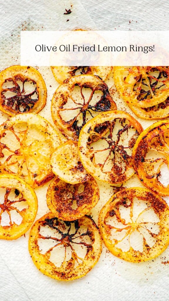 Olive Oil Fried Lemon Rings The Mediterranean Dish