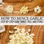 pin image 3 for how to mince garlic.