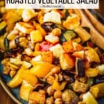 Pin Image 1 for Roasted Vegetable Salad with Halloumi.