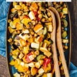 Pin Image 2 for Roasted Vegetable Salad with Halloumi.