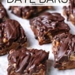 Pin image 1 for Chocolate Covered Date Bars.