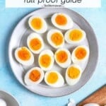 pin image 2 for how to cook and peel hard boiled eggs.
