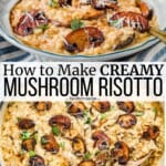 Pin image 3 for Mushroom Risotto.