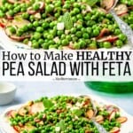 Pin image 3 for pea salad.