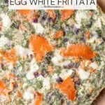 pin image 1 for smoked salmon egg white frittata.