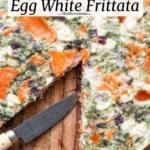 pin image 2 for smoked salmon egg white frittata.