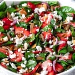 Pin image two for Strawberry Spinach salad.