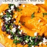 pin image 2 for tirokafteri greek feta dip.