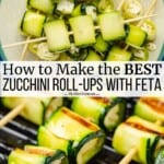 Pin image 3 for Zucchini skewers.