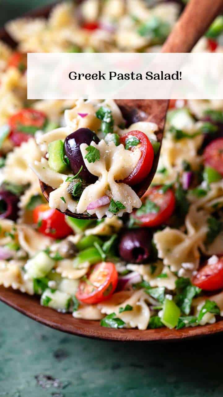 Greek Pasta Salad - The Mediterranean Dish