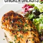 pin image 1 for grilled chicken breasts.