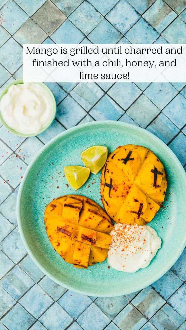 Grilled Mango With Lime, Aleppo Pepper, And Honey The Mediterranean Dish