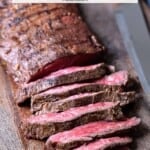 pin image 1 for grilled skirt steak.
