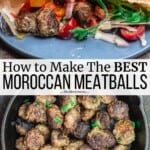 pin image 3 for moroccan meatballs.