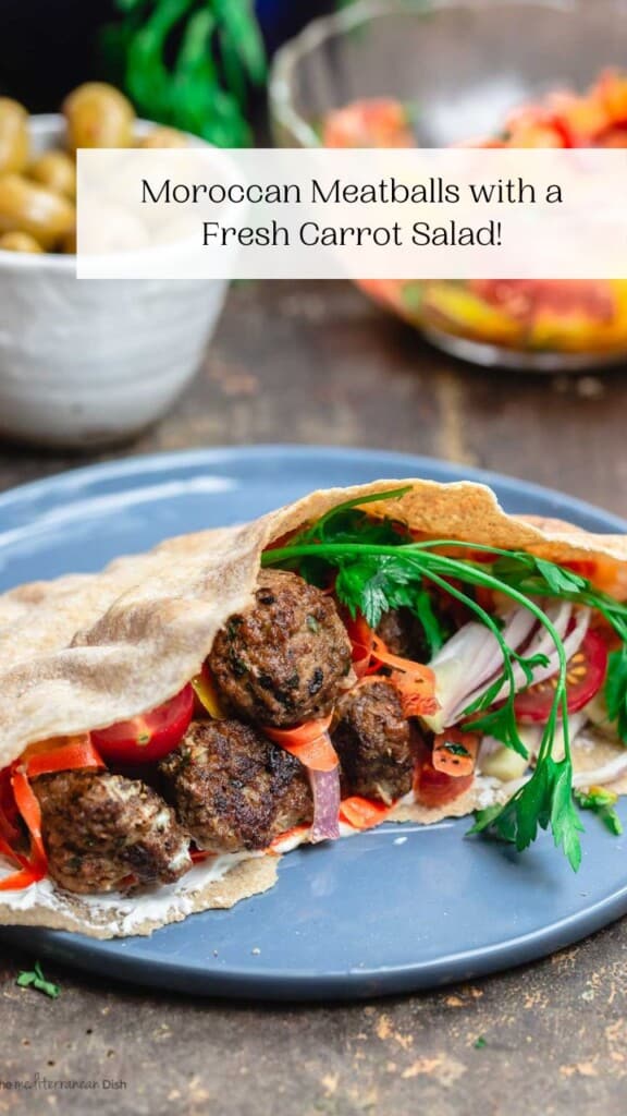 Moroccan Meatballs With A Fresh Carrot Salad The Mediterranean Dish