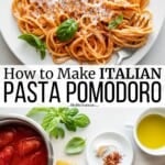 Pin image 3 for pasta pomodoro.