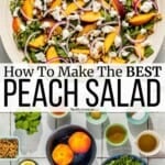 Pin image 3 for peach salad.