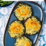 pin image 2 for stuffed portobello mushrooms.