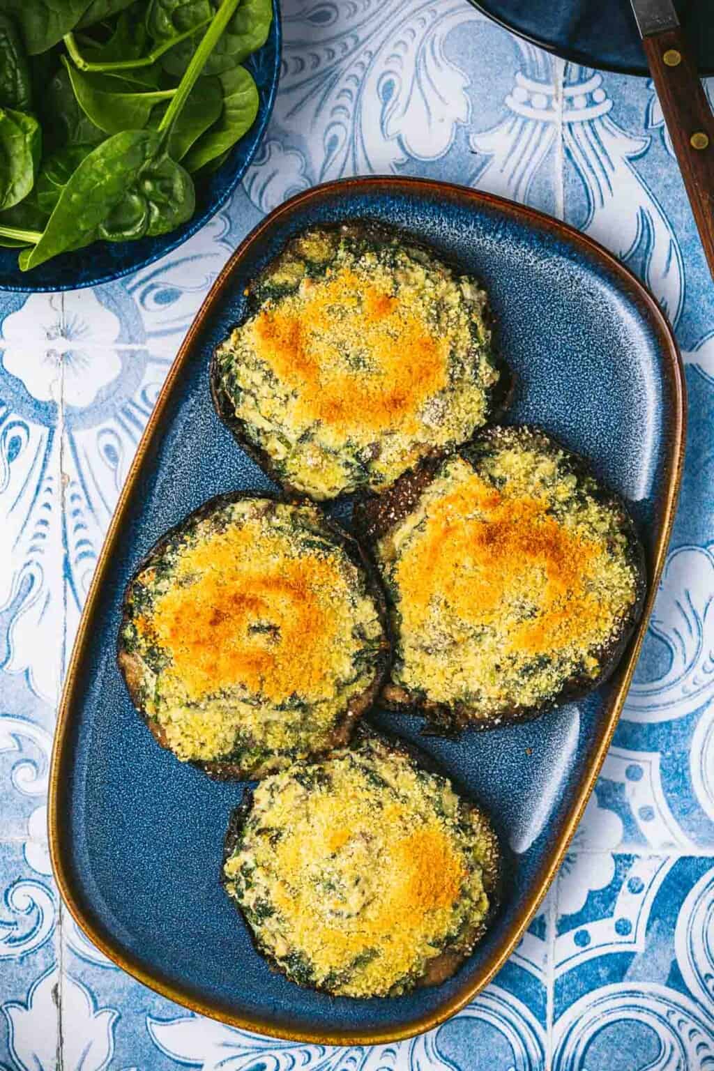 Stuffed Portobello Mushrooms for Christmas Dinner