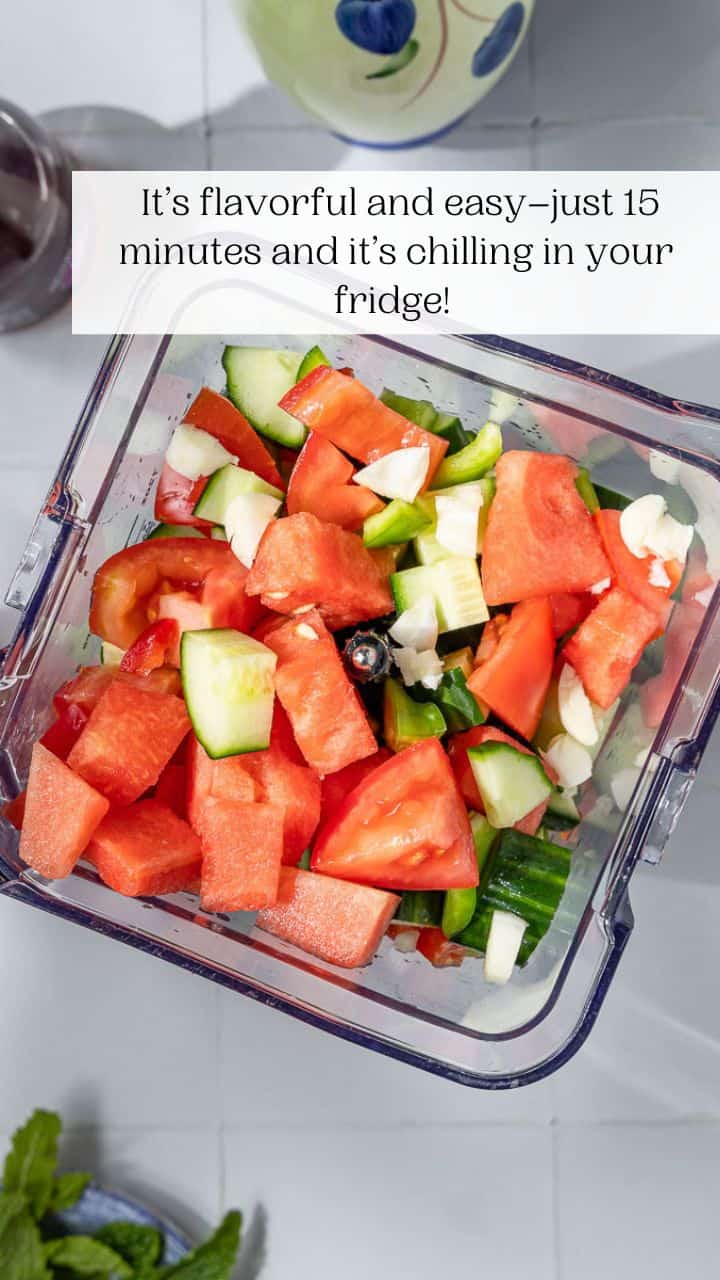 Watermelon Gazpacho The Mediterranean Dish