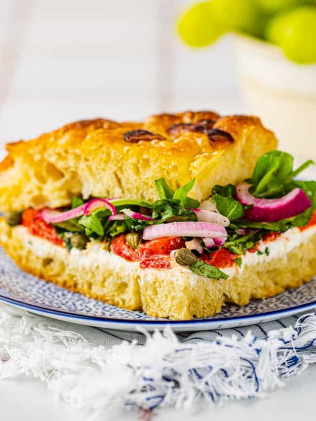 Focaccia Sandwich | The Mediterranean Dish
