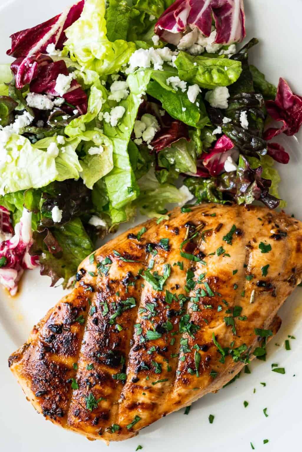 Grilled Chicken Breast (Juicy and Tender) The Mediterranean Dish