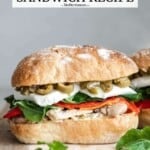 Pin image 1 for antipasto chicken sandwich.