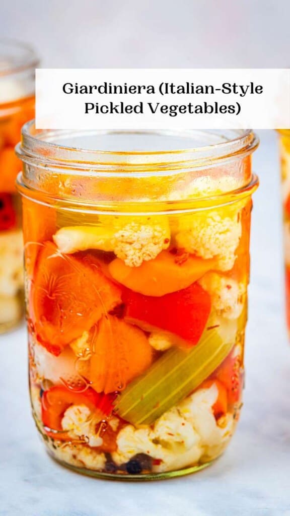 Giardiniera (ItalianStyle Pickled Vegetables) The Mediterranean Dish