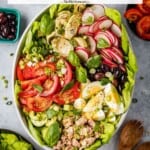 pin image 2 for nicoise salad.