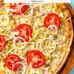 Pin image 2 for pita breakfast pizza.