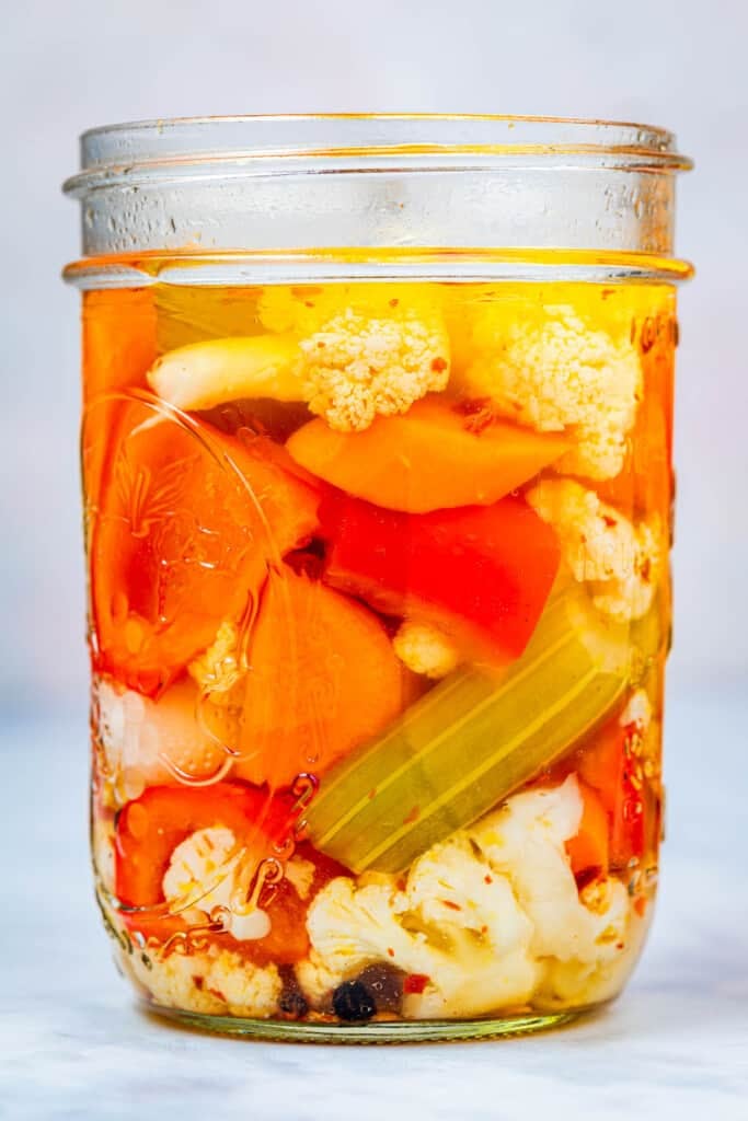Giardiniera Recipe (Pickled Vegetables) The Mediterranean Dish