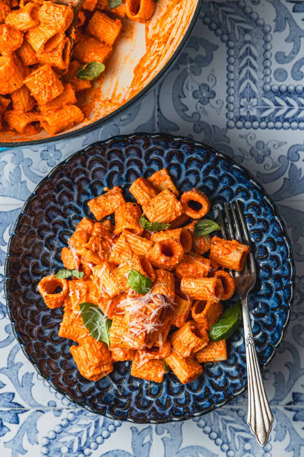 Roasted Red Pepper Pasta | The Mediterranean Dish