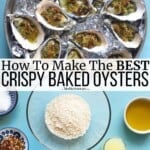 Pin image 3 for baked oysters.