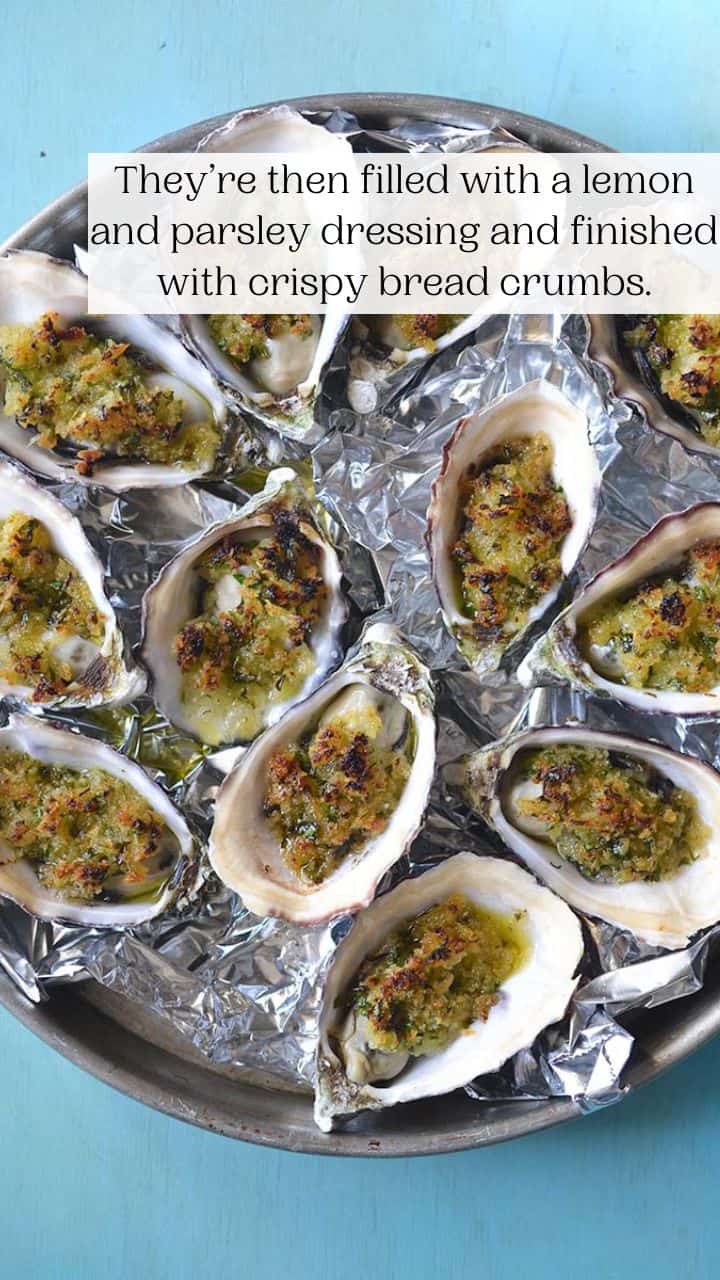 Baked Oysters with Lemon, Parsley, and Crispy Breadcrumbs The Mediterranean Dish
