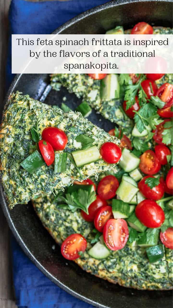 Feta and Spinach Frittata - The Mediterranean Dish