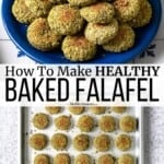 Pin image 3 for baked falafel.