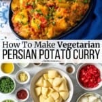 pin image 3 for dopiazeh aloo perisan potato curry.